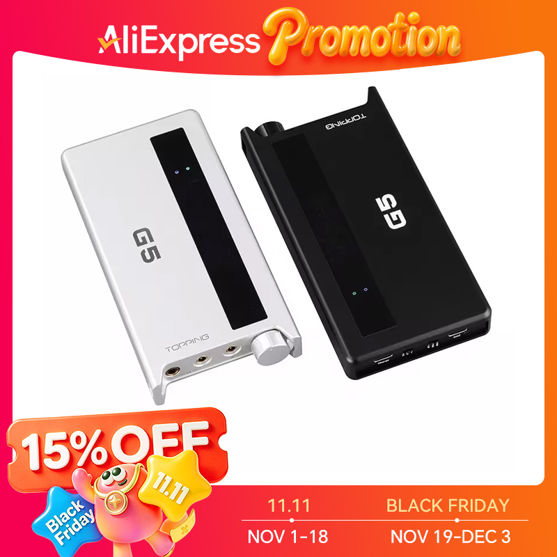 Headphone Amplifier Portable Dac Usb - TOPPING-amplificador de auriculares portátil G5, ES9068AS,