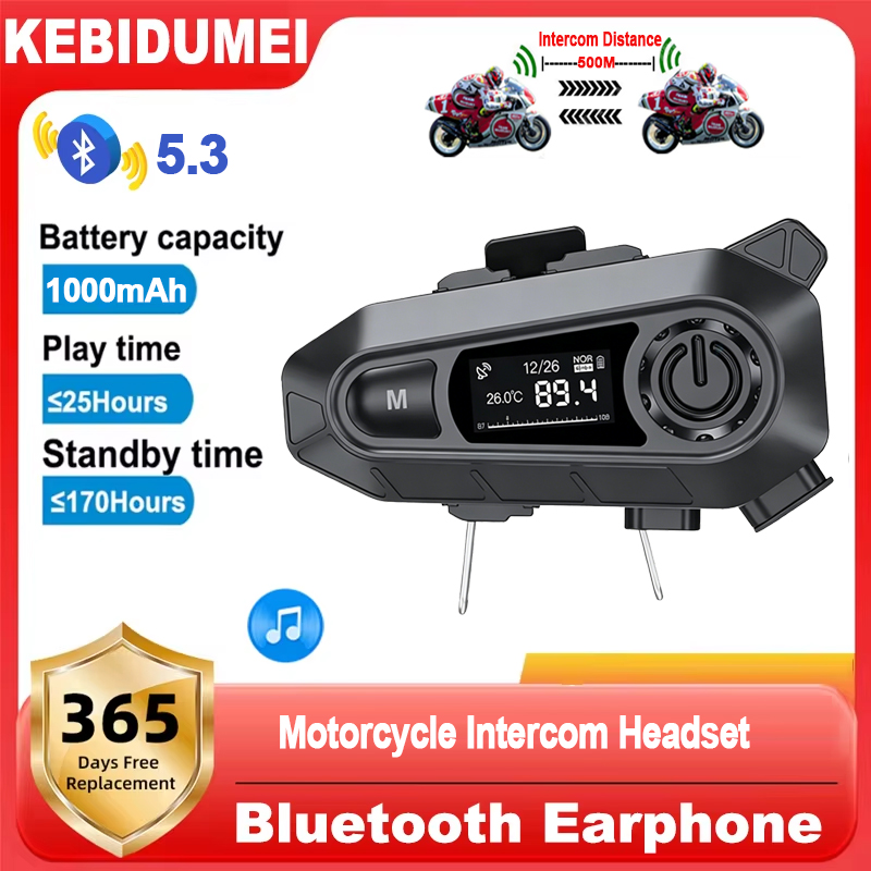 Anc Wireless Headphones Bluetooth 5.3 - Intercomunicador para Casco de Motocicleta con