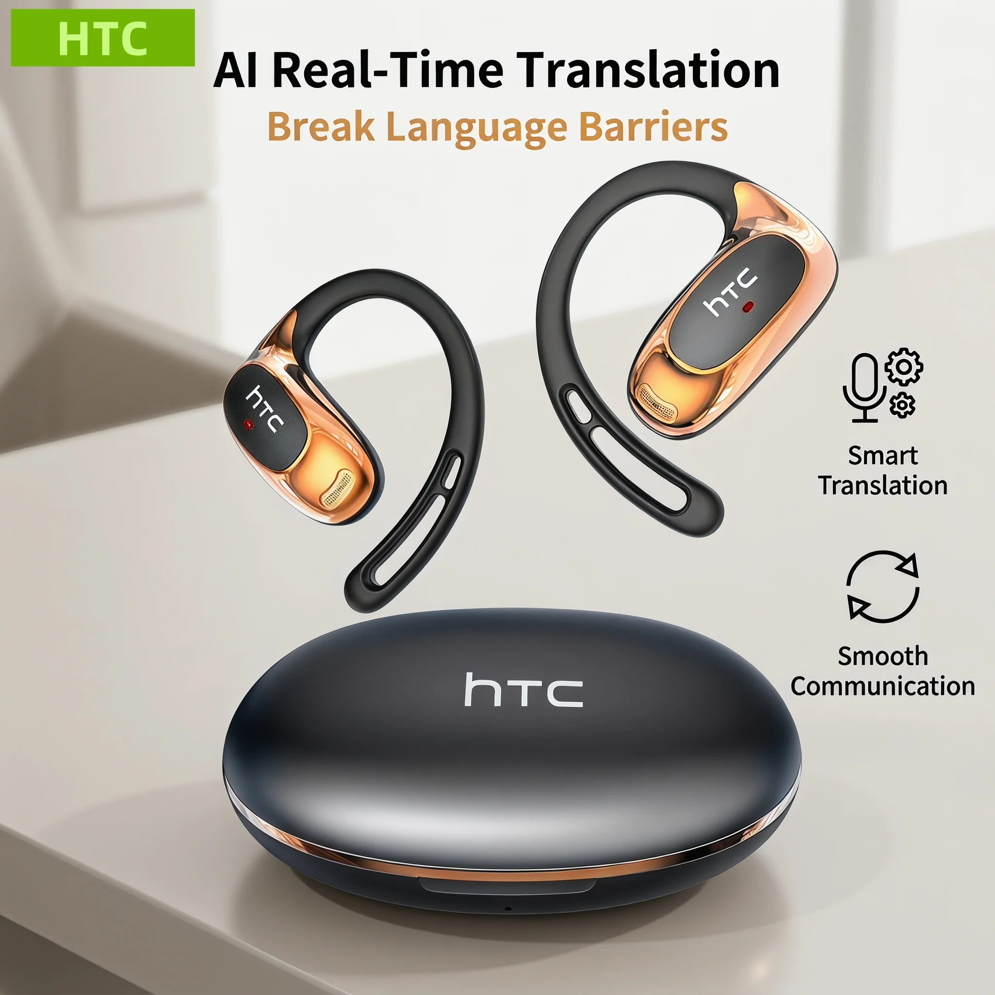 Wireless Earbuds Gaming Low Latency - Auriculares para Juegos HTC NE35」Baja Latencia