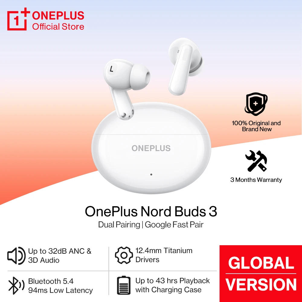 Noise Cancelling Earbuds Tws Transparency - OnePlus Nord Buds 3 TWS auriculares