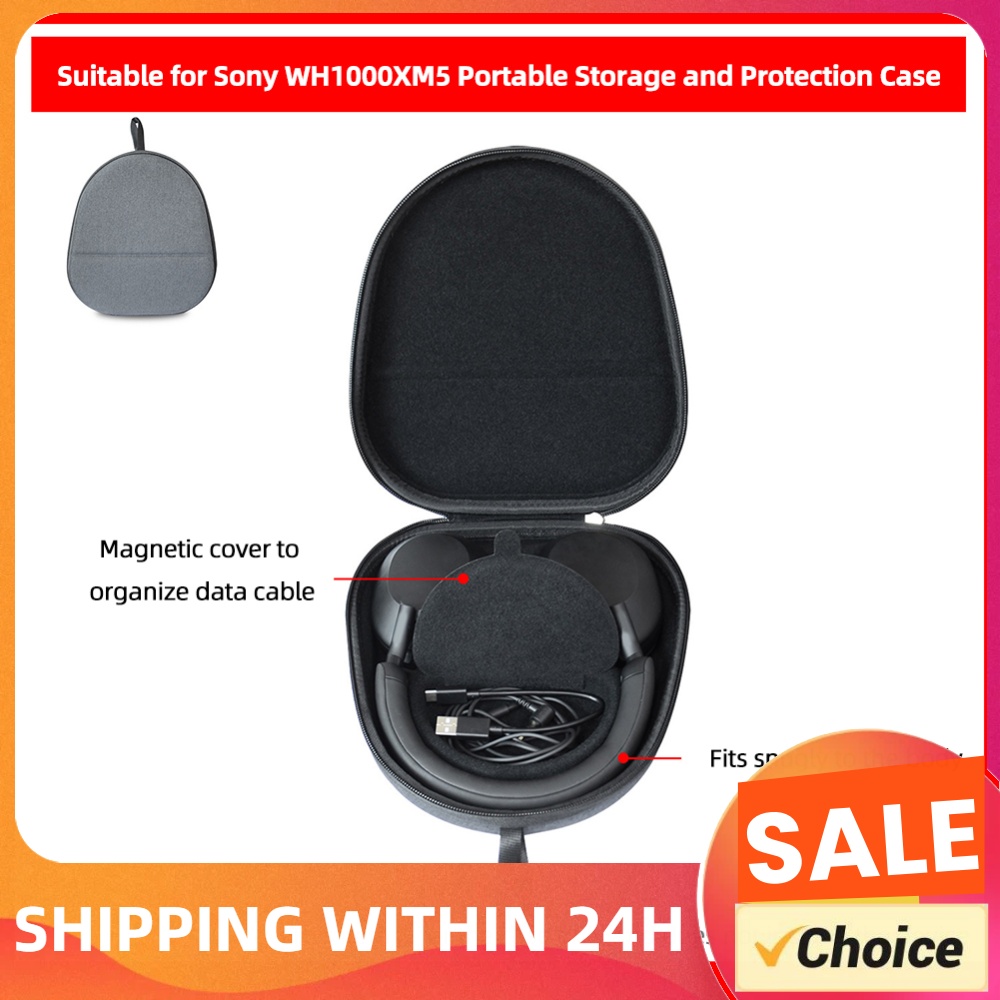 Headphone Carrying Hard Case Travel - Estuche de transporte duro, bolsa de