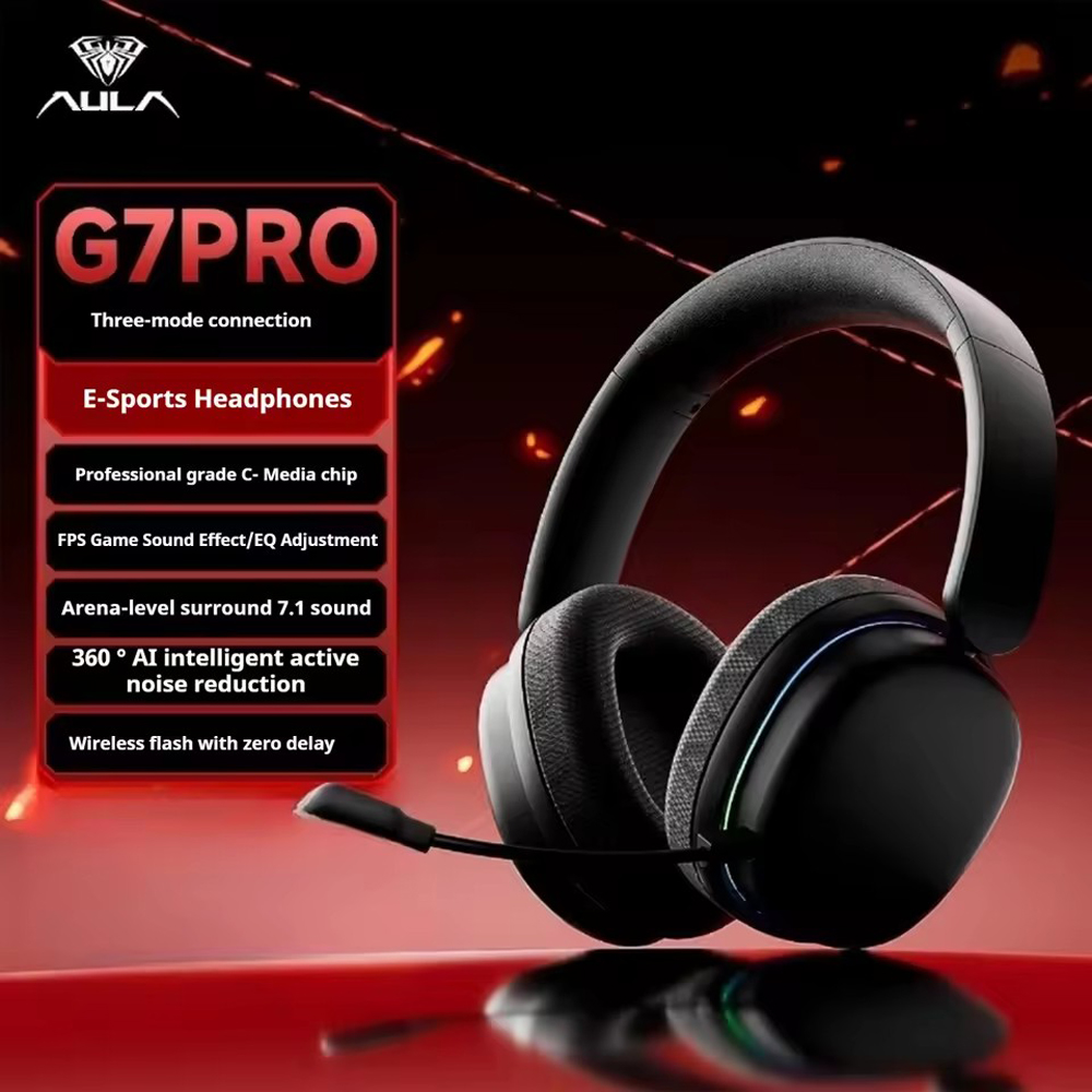 AULA G7Pro auriculares inalámb - Active Noise Cancelling Headphones Over Ear reseña y precio