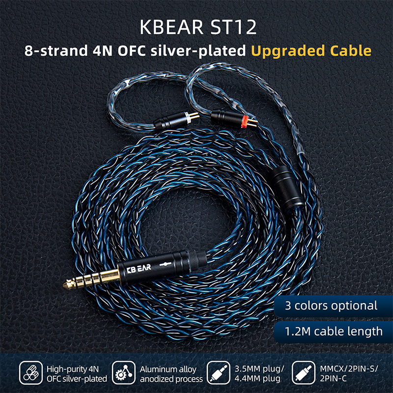 KBEAR ST12 Cable de auriculare - Balanced Headphone Cable 4.4Mm Mmcx reseña y precio