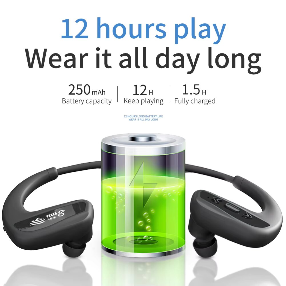 Auriculares para nadar, reprod - Bone Conduction Headphones Swimming Ip68 reseña y precio