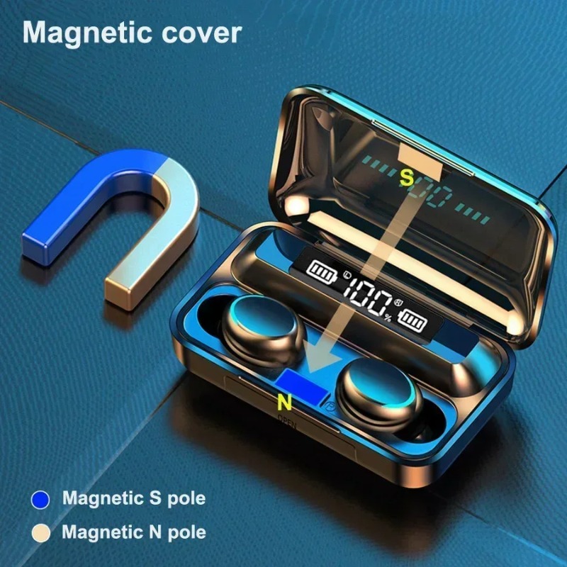 Auriculares Bluetooth 9D con s - Anc Wireless Headphones Bluetooth 5.3 reseña y precio