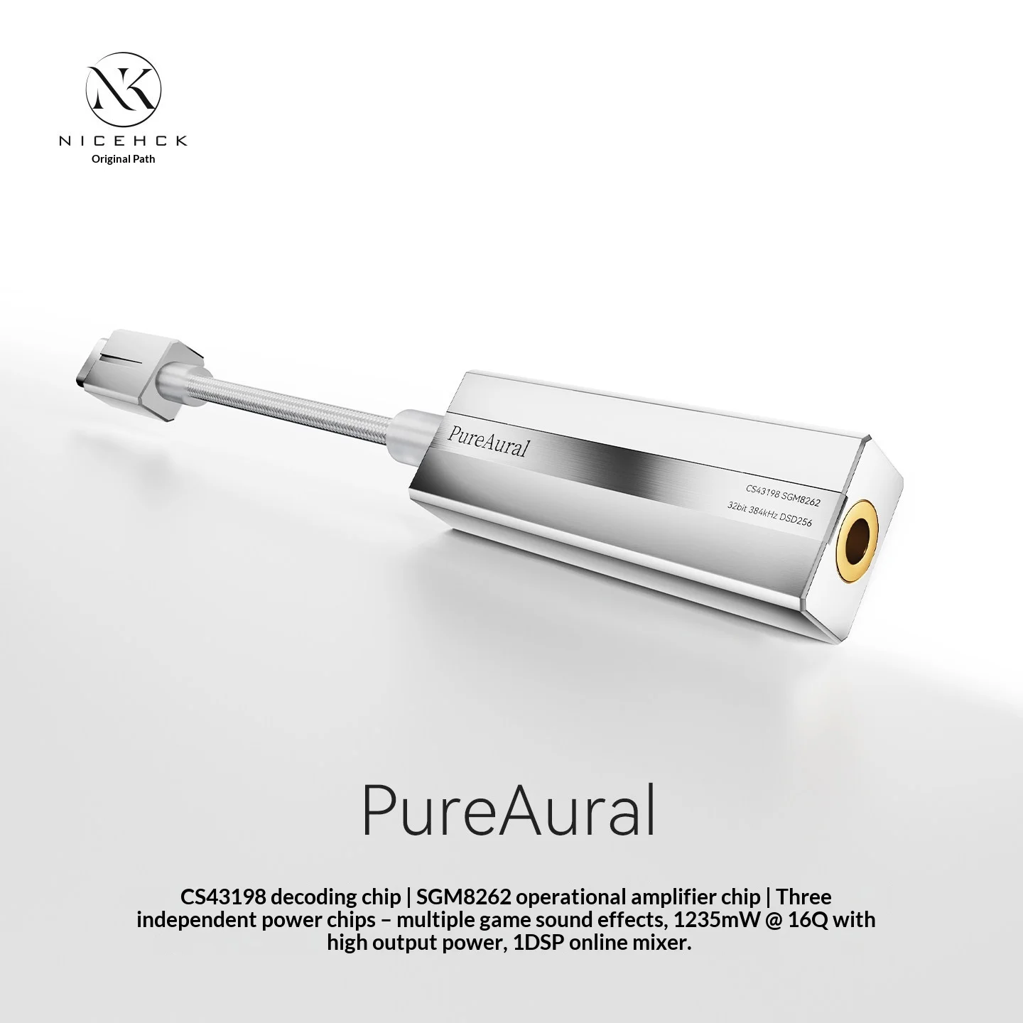 NICEHCK PureAural: amplificado - Headphone Amplifier Portable Dac Usb reseña y precio