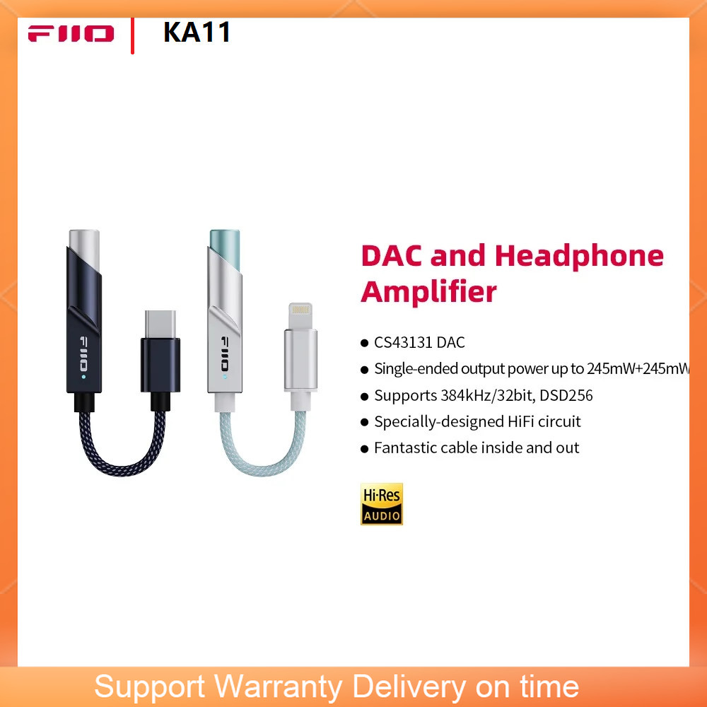 FiiO JadeAudio KA11 USB DAC AM - Headphone Amplifier Portable Dac Usb reseña y precio