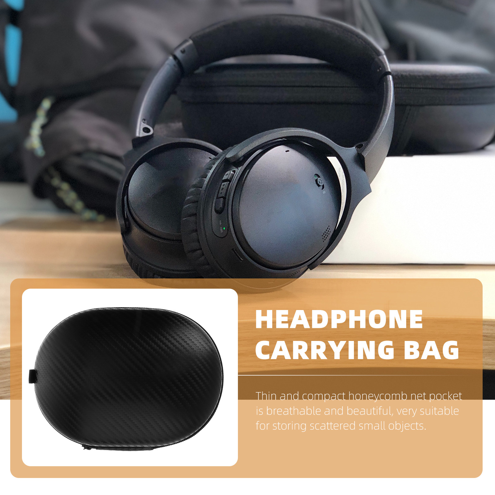 1 unidad: estuche protector rí - Headphone Carrying Hard Case Travel reseña y precio