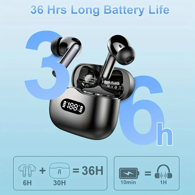 UYUXIO auriculares inalámbrico - Noise Cancelling Earbuds Tws Transparency reseña y precio