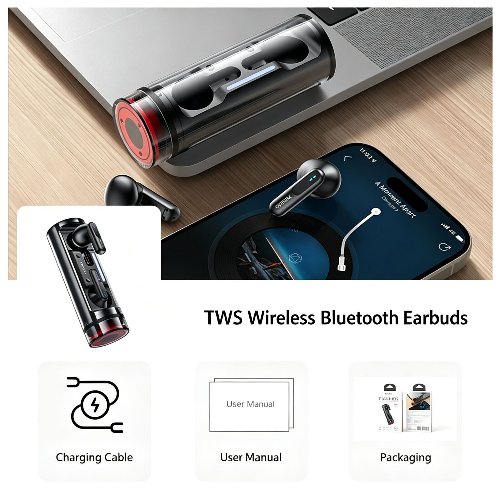 Auriculares inalámbricos TWS c - Noise Cancelling Earbuds Tws Transparency reseña y precio