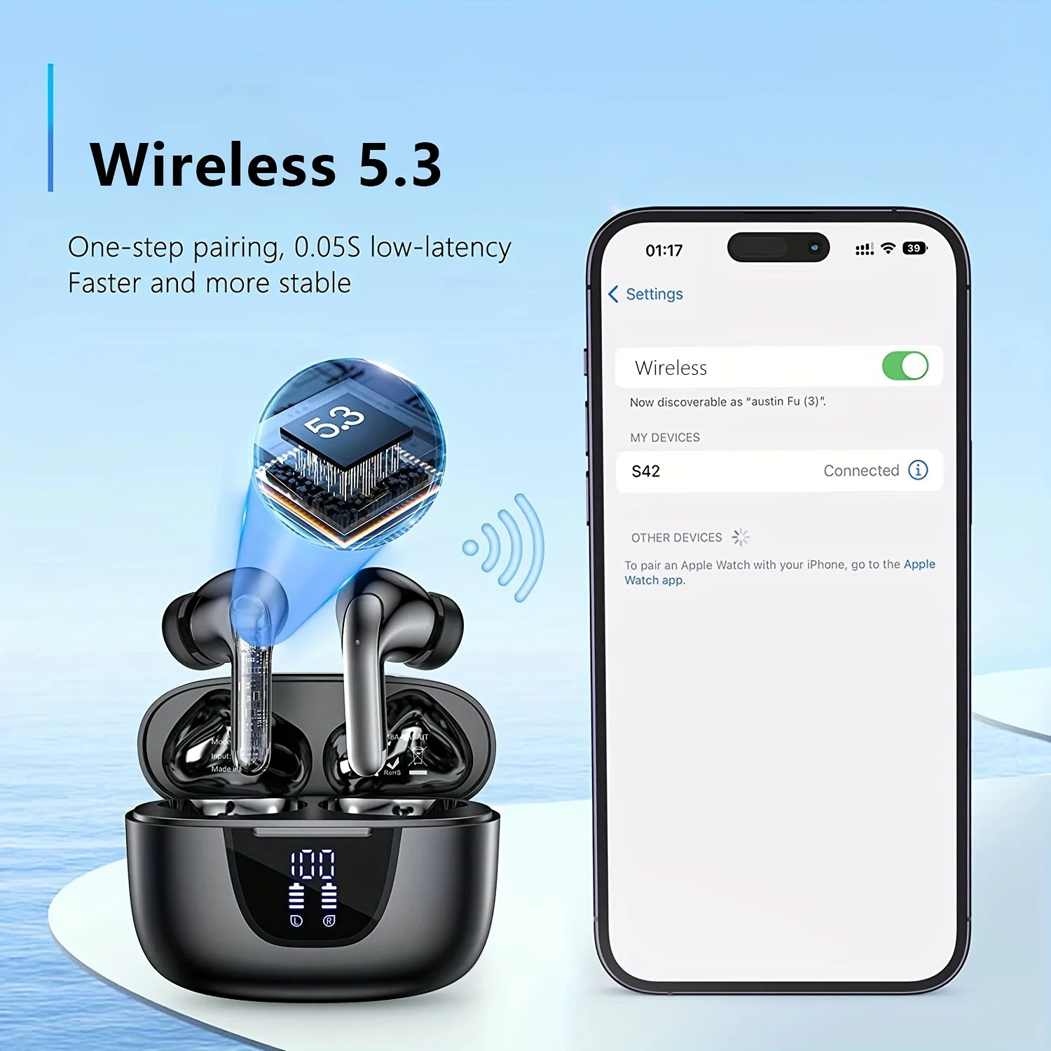 Auriculares inalámbricos 40dB  - Noise Cancelling Earbuds Tws Transparency reseña y precio