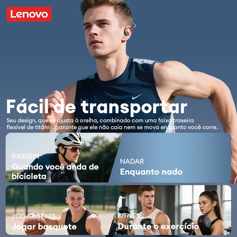 Lenovo S106, auriculares de co - Bone Conduction Headphones Swimming Ip68 reseña y precio